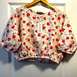 Pacibe Cropped linen shirt - L